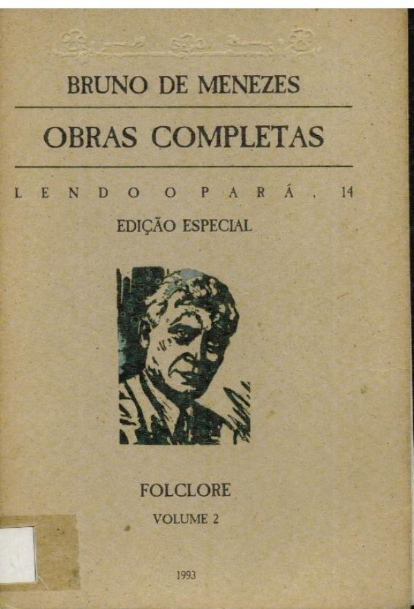 Obras Completas de Bruno de Menezes - Vol 2 - 800 MEN